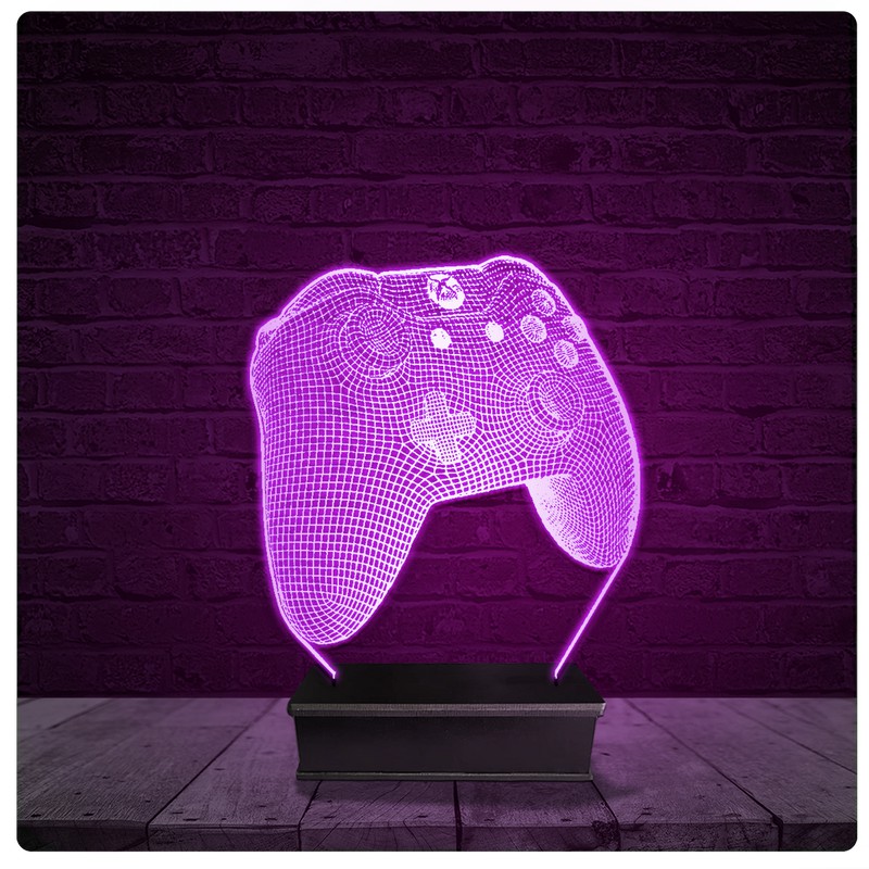 Luminária e Abajur Acrílico Led - Controle Xbox 360