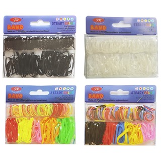 KIT 150 Elástico De Silicone Prendedor De Cabelo Feminino Mulher Trança Penteado.