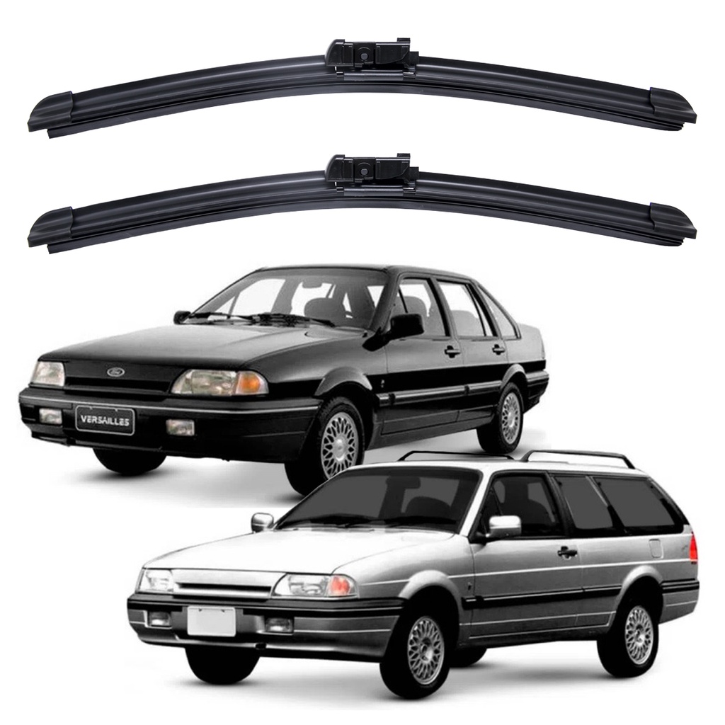 Par Palhetas Limpador Parabrisa Ford Royale Versalles 1991 A 1996 Kit . - Spare Parts and Accessories for Vehicles