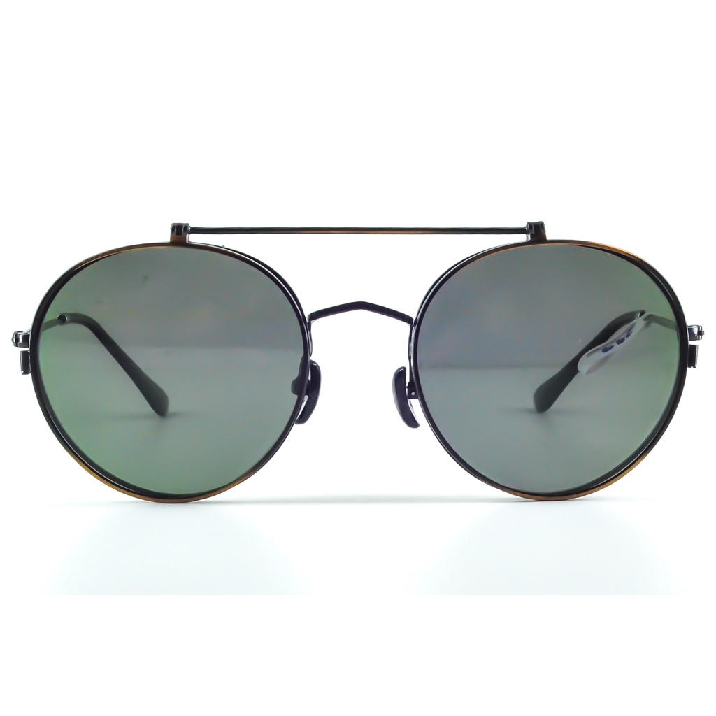 armação para oculos de grau redondo unisex clipon fixo