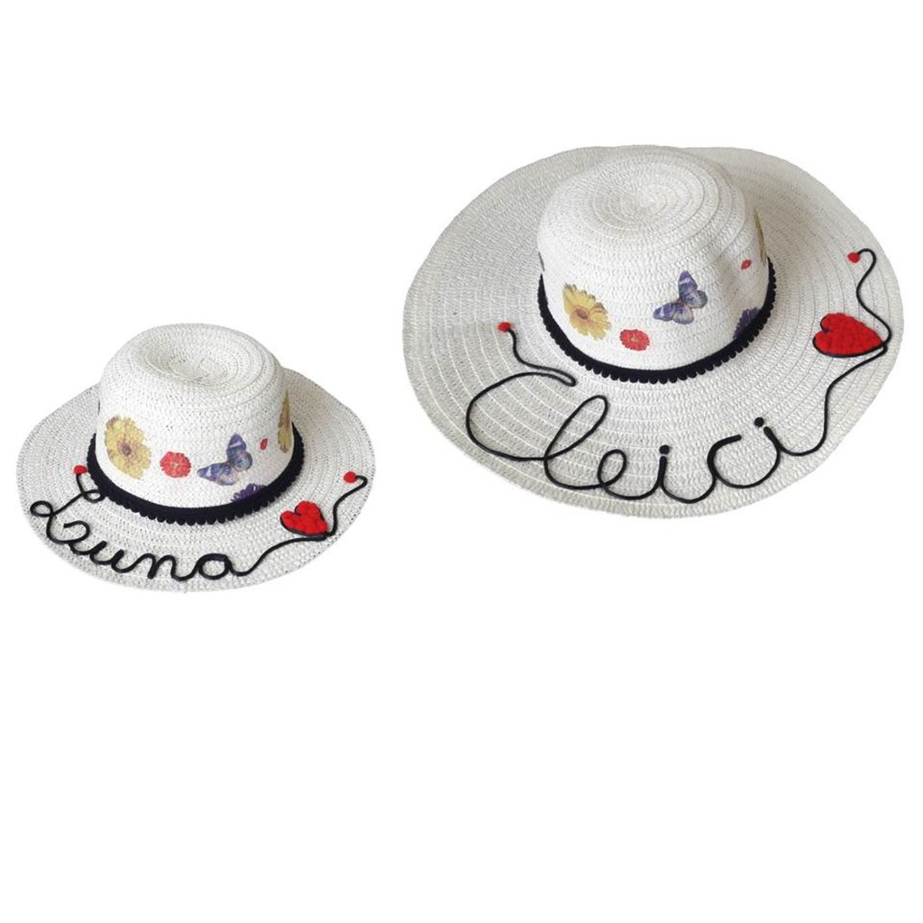chapeu liso Chapéu de Praia Para Personalizar no Atacado tal mãe tal filha