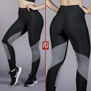 LEGGING CÓS ALTO FEMININA CALÇA DE ACADEMIA LISA (LG003)