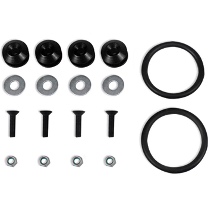 Kit Anilha Trava Parachoque Preto