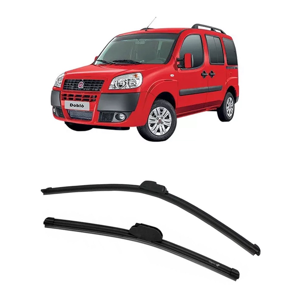 Kit Palheta Fiat Doblo 2001 2002 2003 2004 2005 a 2014 2015 2016 Limpador Parabrisa Silicone