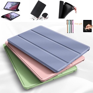Capa Flexível Com Três Dobras + Película + Caneta Para Tablet Samsung Galaxy Tab A7 Lite case 8.7 Polegadas 2021 SM-T220/T225
