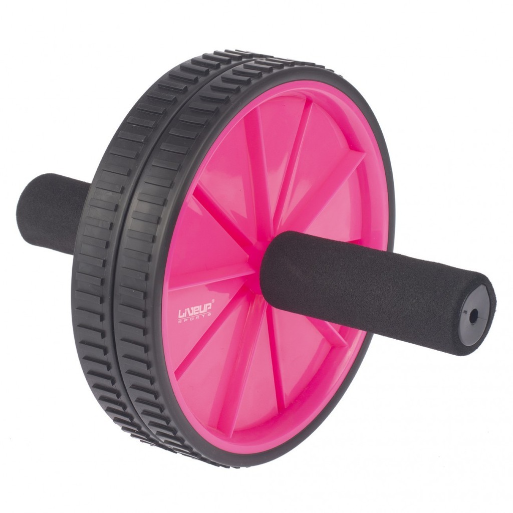 Roda Abdominal De Exercício Funcional Abdominal Lombar Rosa