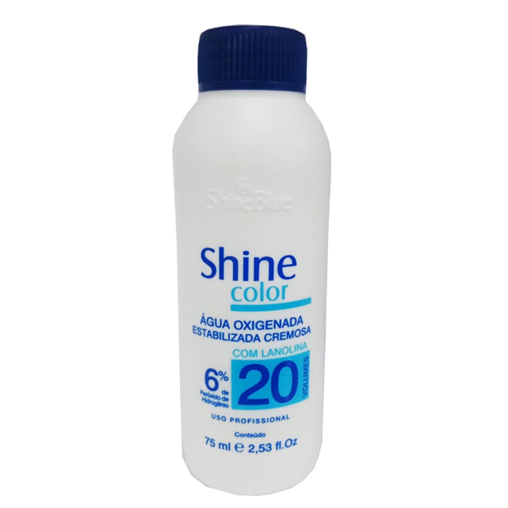 Água Oxigenada Shine Color 20 Volumes 75ml - Shine Blue