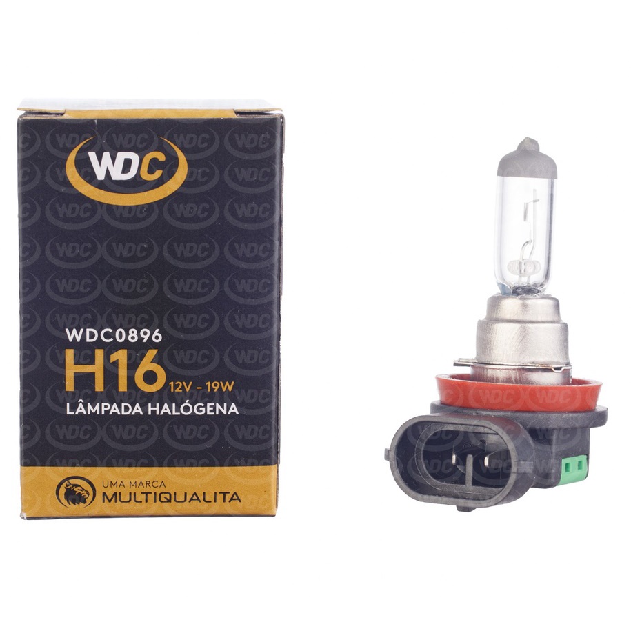 LÂMPADA HALOGENA UNIVERSAL H16 12V 19W em Oferta na Shopee