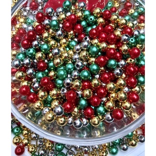 Pérolas ABS com furo passante 6 e 8mm bland Misturinha envio imediato MIX NATAL 2023?
