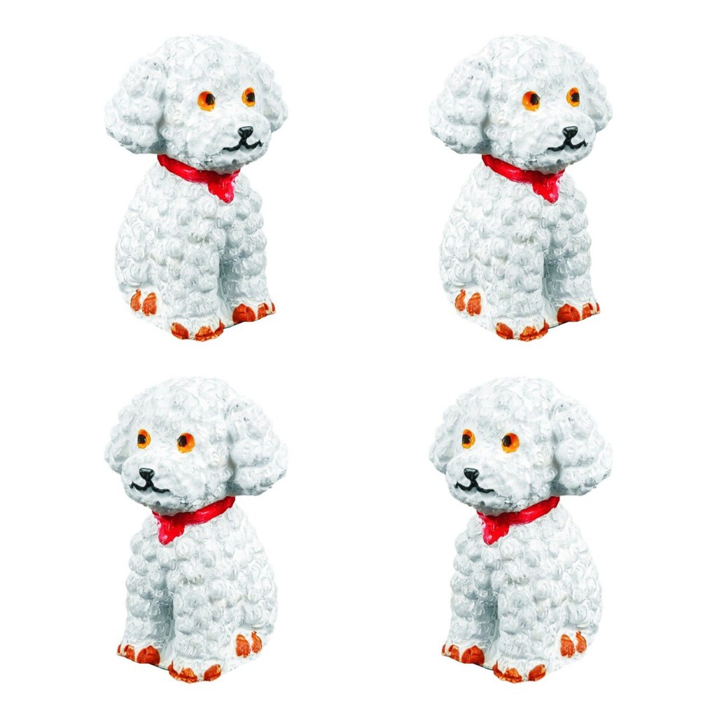Cachorro Poodle Miniatura PCT. C/ 4 PCS