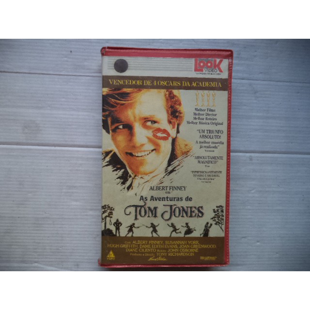 Fita Vhs Filme As Aventuras de Tom Jones Original Legendado