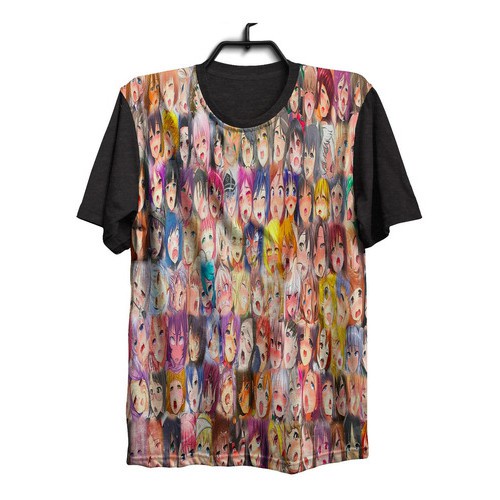 Camiseta Camisa Hentai Ahegao Anime Ecchi Manga Loli 1612