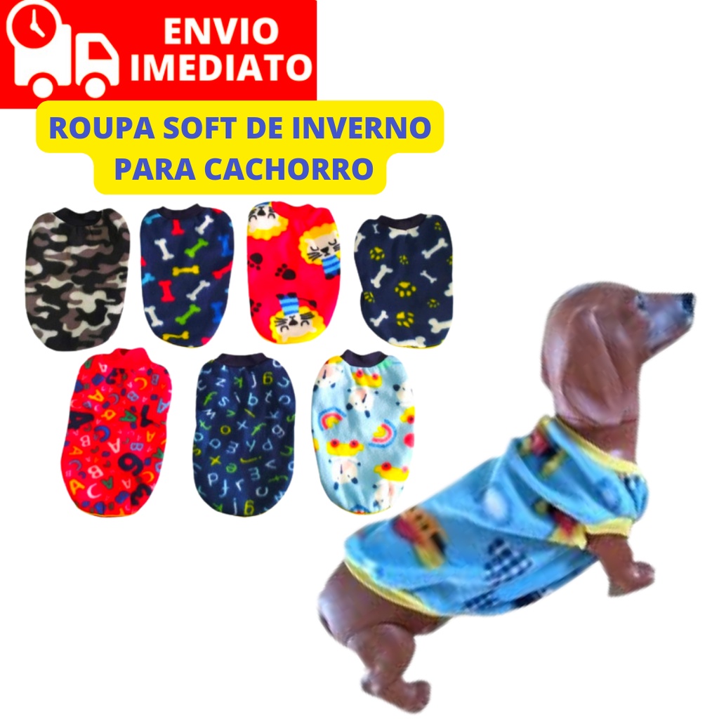 Roupas soft Para Cachorro Cuide do Seu Pet Roupa de Frio Pet Inverno Pet