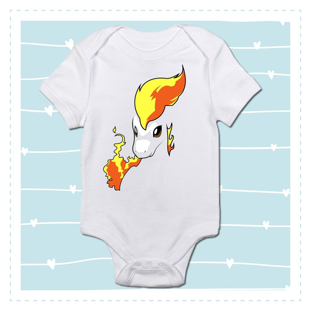 Body Roupa De Bebe Ponyta Pokemon Shopee Brasil