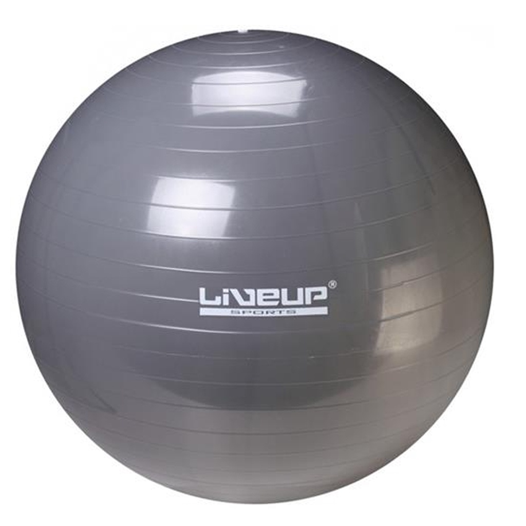 Bola Pilates Yoga Fitball Liveup 85cm Cinza
