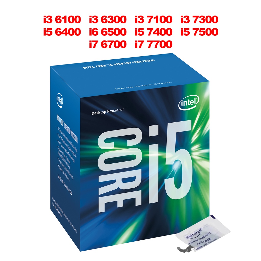 Processador Intel Core i3 6100 i3 6300 i3 7100 i3 7300 i5 6400 i5 6500 i5 7400 i5 7500 i7 6700 i7 7700 LGA1151 h110 Gamer