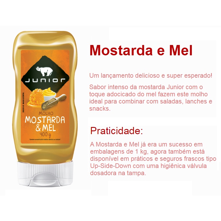 MOLHO HONEY MUSTARD FRASCO 400GR (Mostarda e Mel)