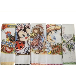 Kit 24 Pano de Prato com Vies Encopa Estampas Sortidas em Oferta na Shopee