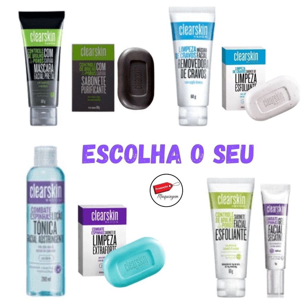 ClearSkin Avon Escolha O Seu Produto