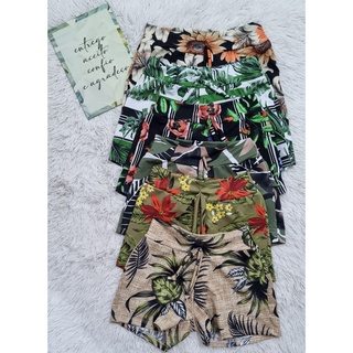 kit Com 5 Shorts Feminino De Malha estampada Para o Dia a Dia