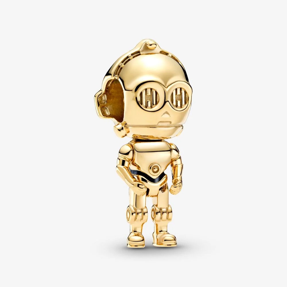 Pand * ora Acessórios Novos Star Wars C-3PO Charm Bead Silver Jewellery et Charms gifts Jewelry 2022 Presentes De Bricolage Para Senhoras/Meninas p818