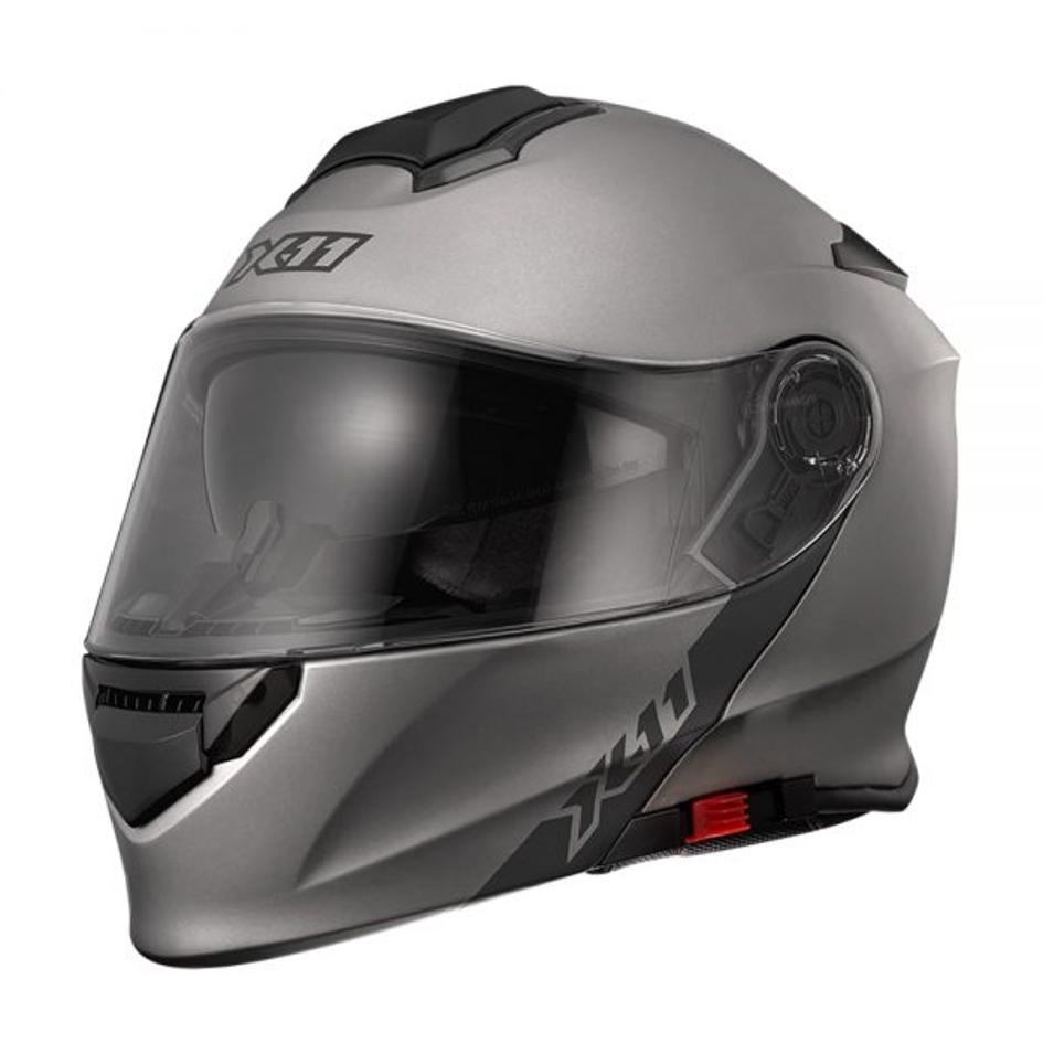 Capacete X11 Turner Solides Moto Escamoteável Retrátil Solar