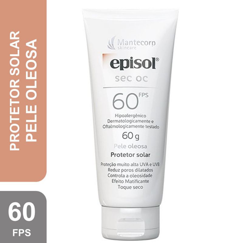 Episol Sec Oc fps 60 protetor solar 60g | Shopee Brasil
