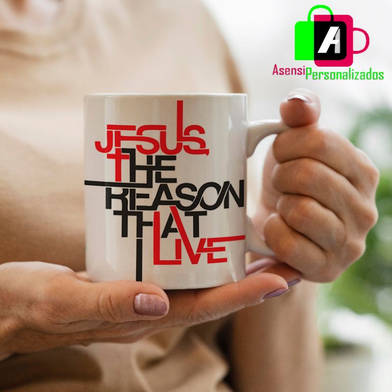 CANECA PERSONALIZADA | JESUS THE REASON THAT LIVE - FRASES CRISTÃS RELIGIÃO EVANGÉLICO JESUS CRISTO CRENTE