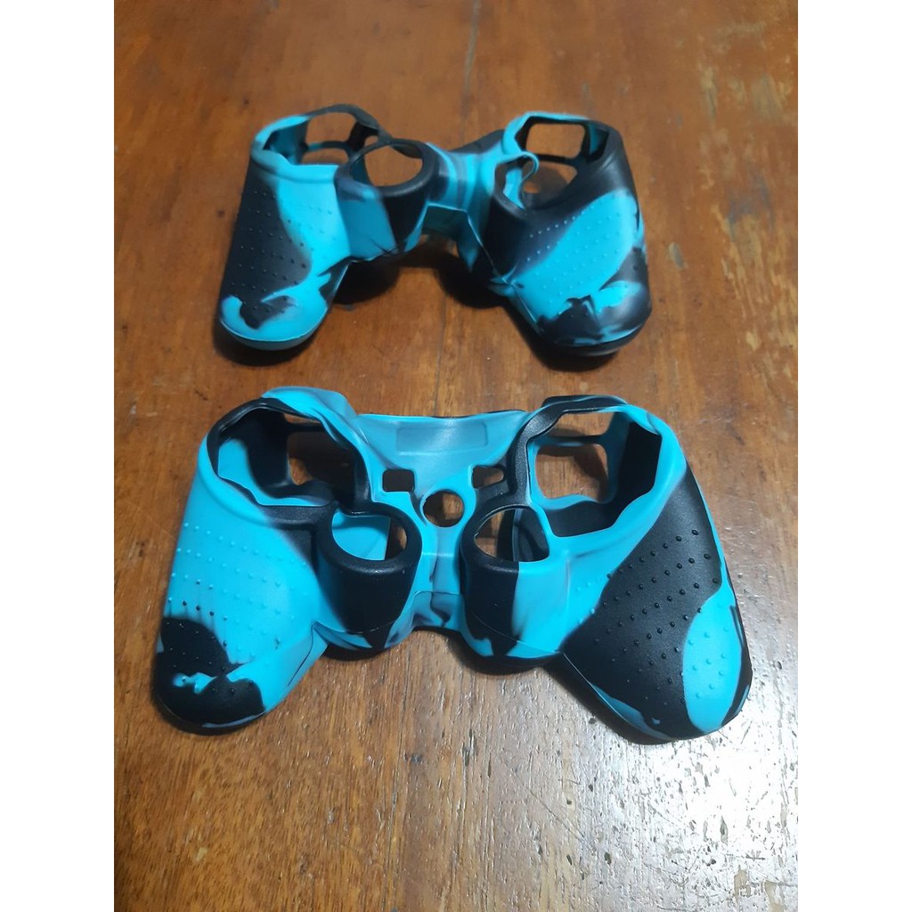 ÚLTIMOS! 02 Capas Cases Protetoras de Silicone para Controles Playstation 3 e 2 Ps3 Ps2 Camufladas Exclusivas