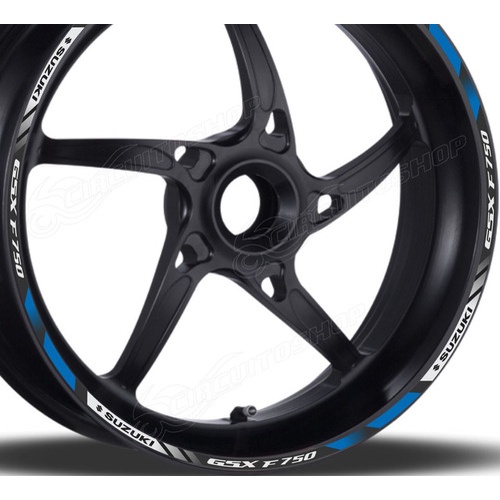 Friso Adesivo Refletivo Roda D1 Moto Suzuki Gsx 750 F 750f