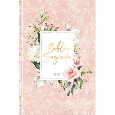 Bíblia Sagrada Flores Rosa | Capa Dura Nvi | Pão Diário