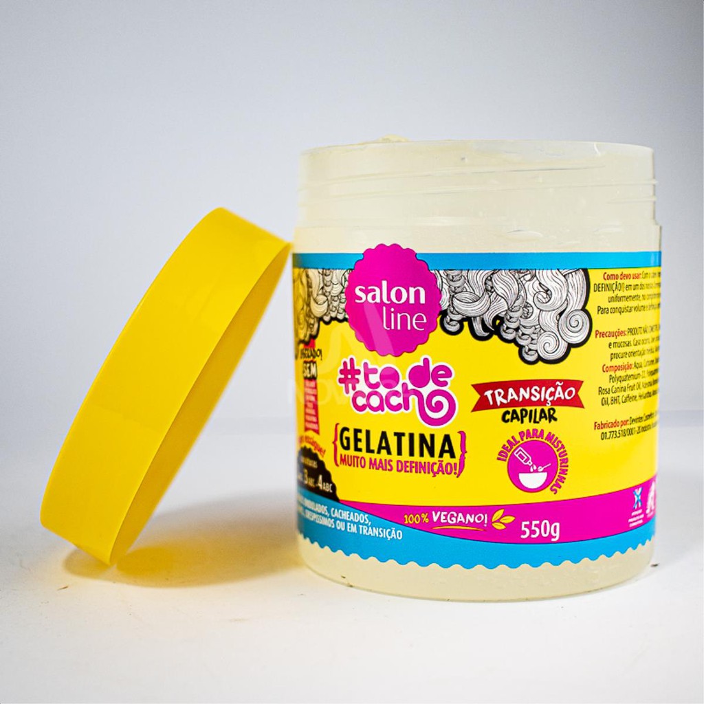 Gelatina Salon Line To De Cacho Mais Definicao Transicao Capilar 550g Beecost