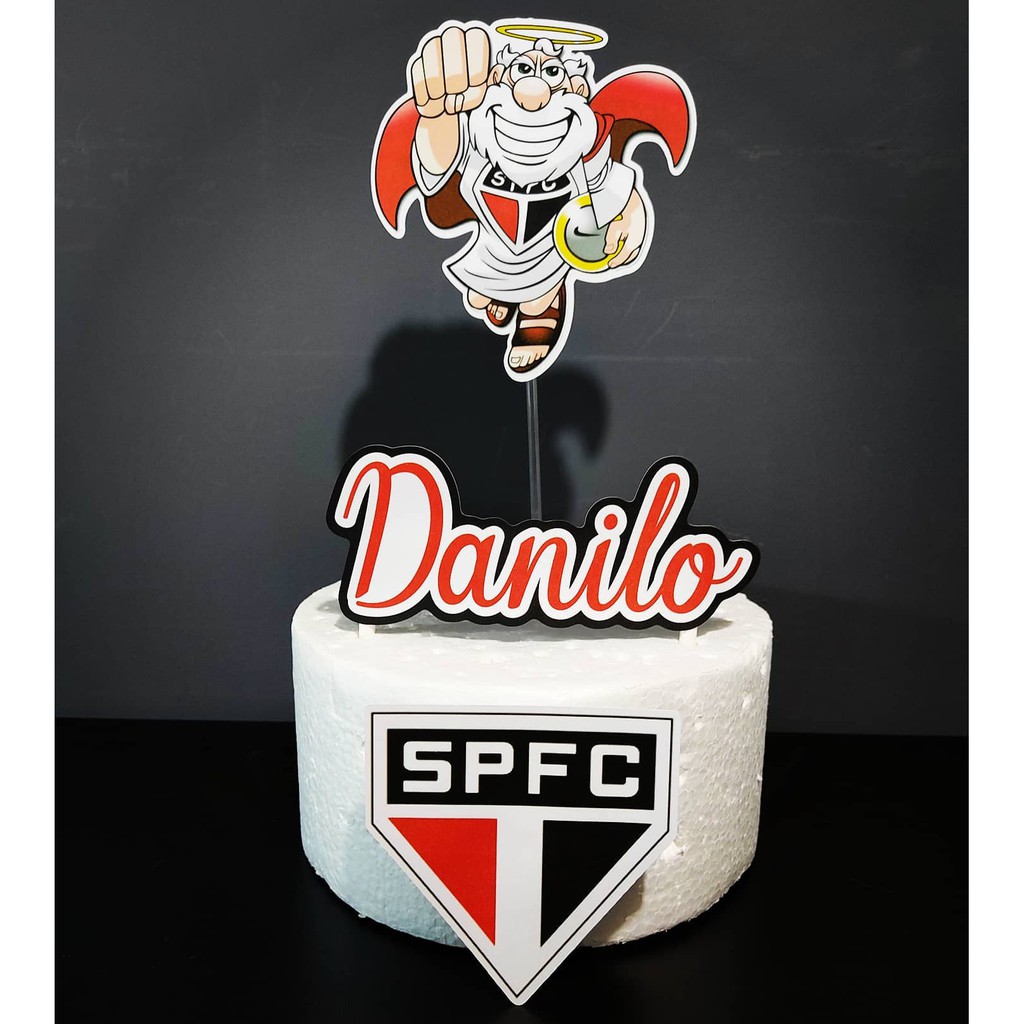 Topo De Bolo Time Sao Paulo Spfc Shopee Brasil