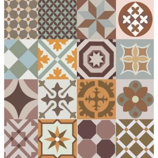 Papel De Parede Para Cozinha Azulejo Português Lavável 1,50 em Oferta na Shopee