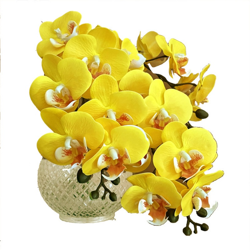 Vida Real Orquídea Borboleta Artificial Falsa Phalaenopsis Para Festa De Casamento Decoração De Casa DIY