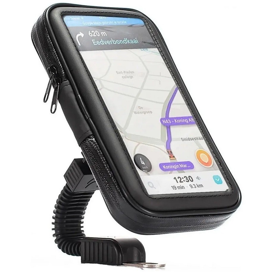Capa De Celular Protetora De Chuva Suporte Case de 6 polegadas para moto e bike com suporte articulado