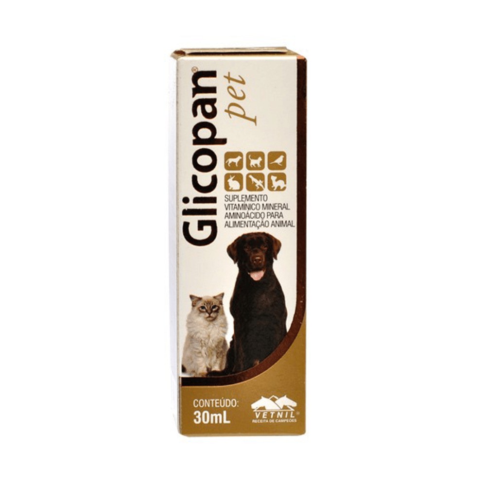 Suplemento Vitamínico Vetnil Glicopan Pet Em Gotas 30ml | Shopee Brasil