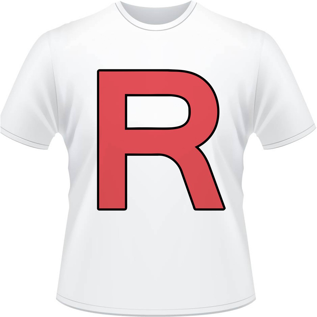 Camiseta Pokemon Equipe Rocket R Camisa Masculina