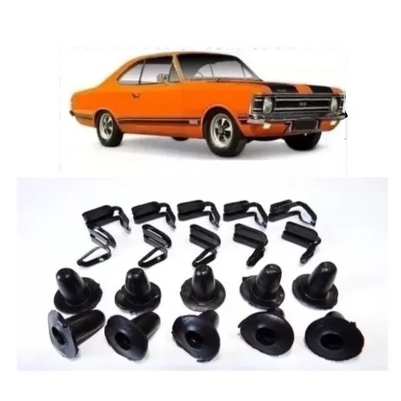 Kit 25 Grampo Forro Porta Opala Caravan 25 buchas  86 87 88 89 90 91 92