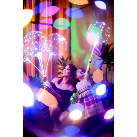 Kit 10 Balão de led Completo + Varetas + suporte + Fio led. | Shopee Brasil