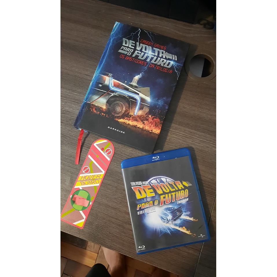 Blu ray trilogia De Volta para o Futuro e livro | Shopee Brasil