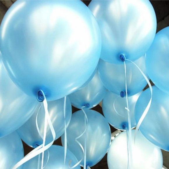 20 Balões cintilantes Cor Rosa e Branco OU Rosa e azul OU Azul Bexigas nº 12 Grande