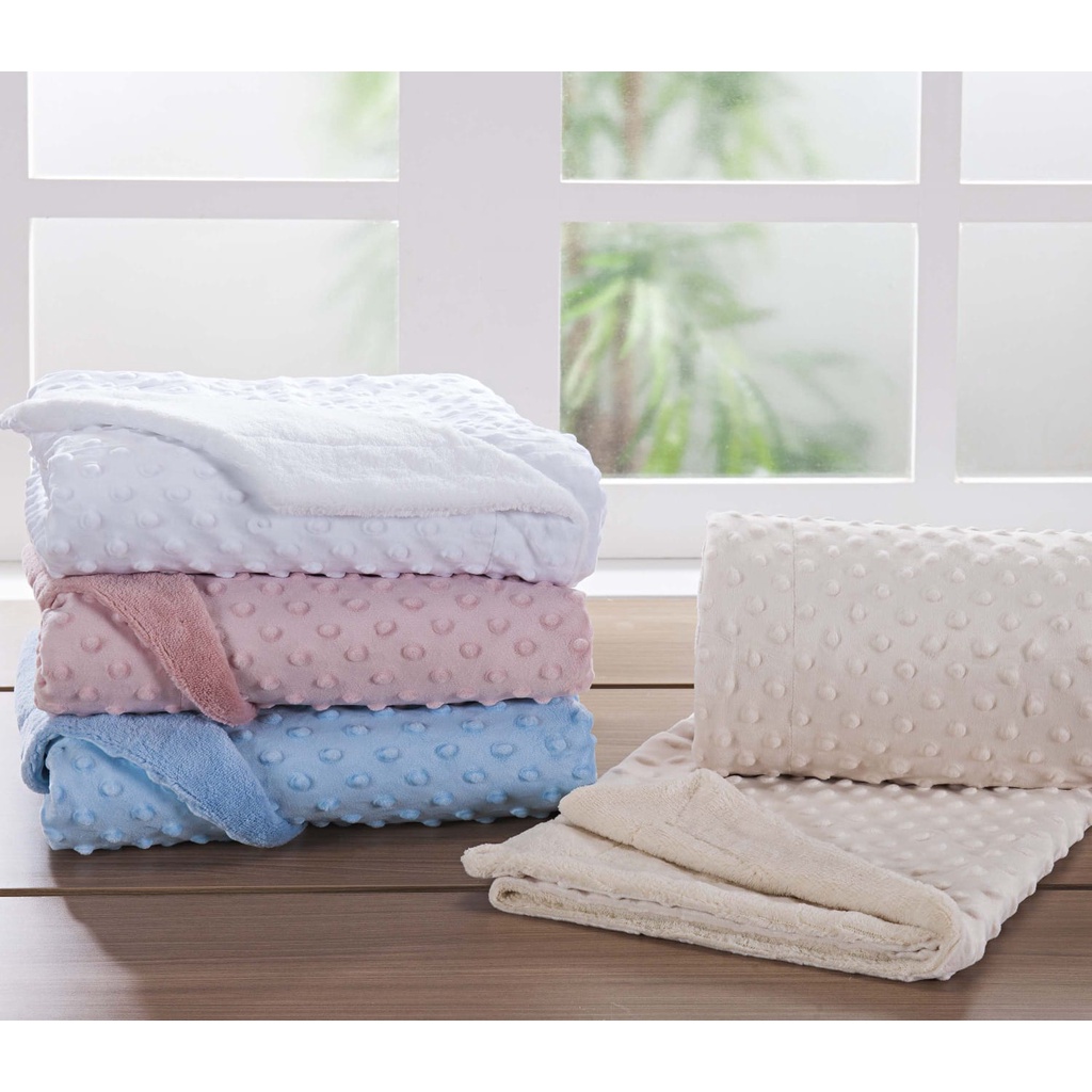 Cobertor Manta para Bebê Gigante Sweet 1,00m x1,50m Com Cabide