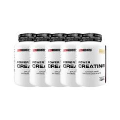 Kit 5x Power Creatine 100g - Aumento de Força Muscular e Desempenho Físico - Bodybuilders