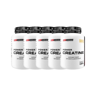 Kit 5x Power Creatine 100g - Aumento de Força Muscular e Desempenho Físico - Bodybuilders