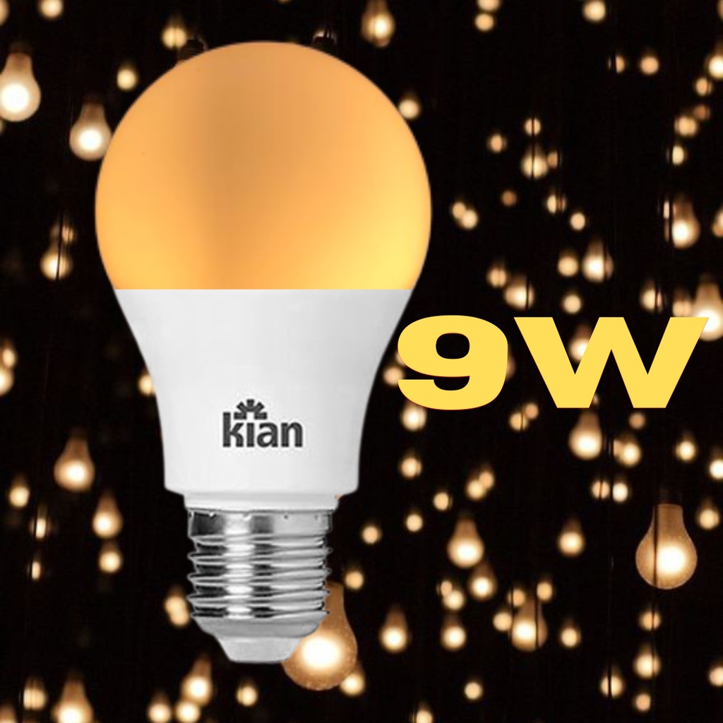 Lampada LED 9w Amarela 3000K Bivolt Economica em Oferta na Shopee