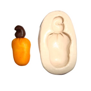 Molde de silicone Fruta Caju - Biscuit, Resina Pastas e etc... (K 06) em Oferta na Shopee