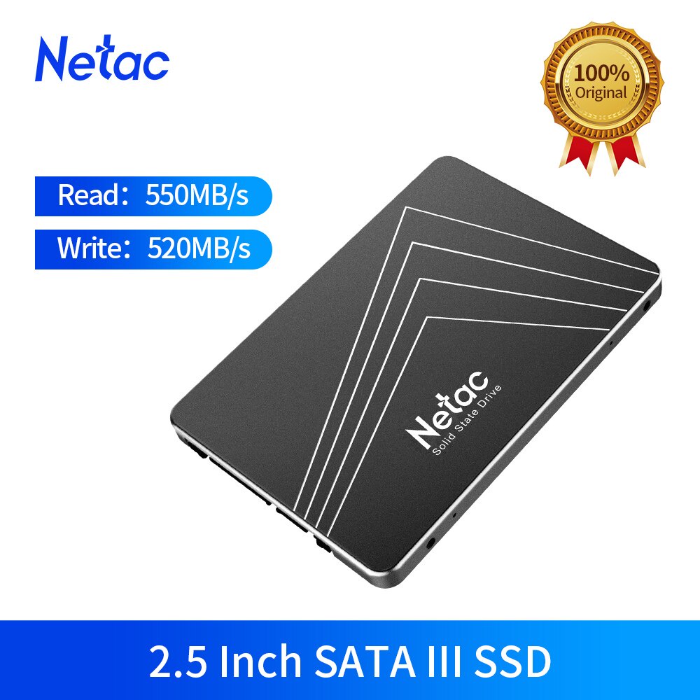 Ssd Netac 128 GB 256 GB 512 GB Sata 3 até 500 mb/s Original SATA III ...