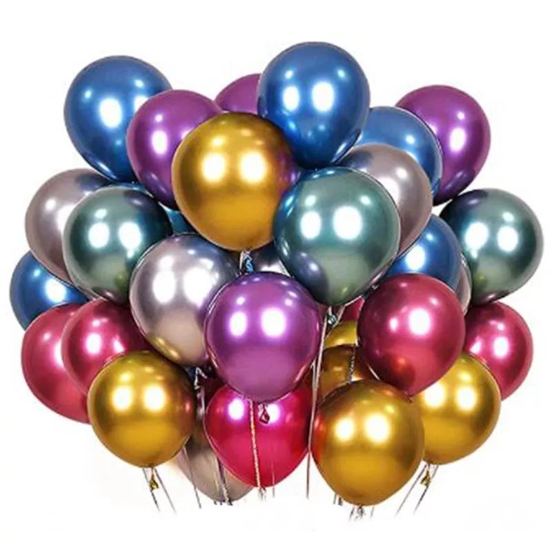 Balão Platino Número 5 PIC PIC 25 Unidades Bexiga Metálica