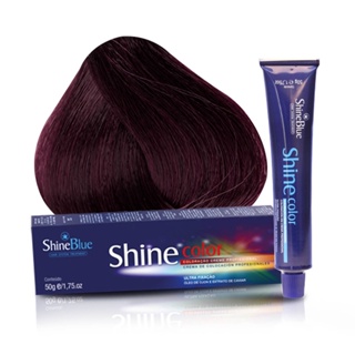 Coloração 5.20 Castanho Claro Irisado Intenso Shine Blue 50g em Oferta na Shopee